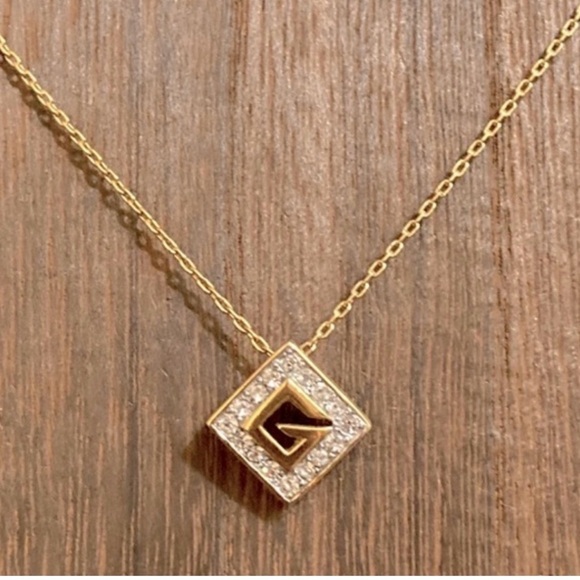 Givenchy Jewelry - Givenchy Gold Necklace with Crystal Accents